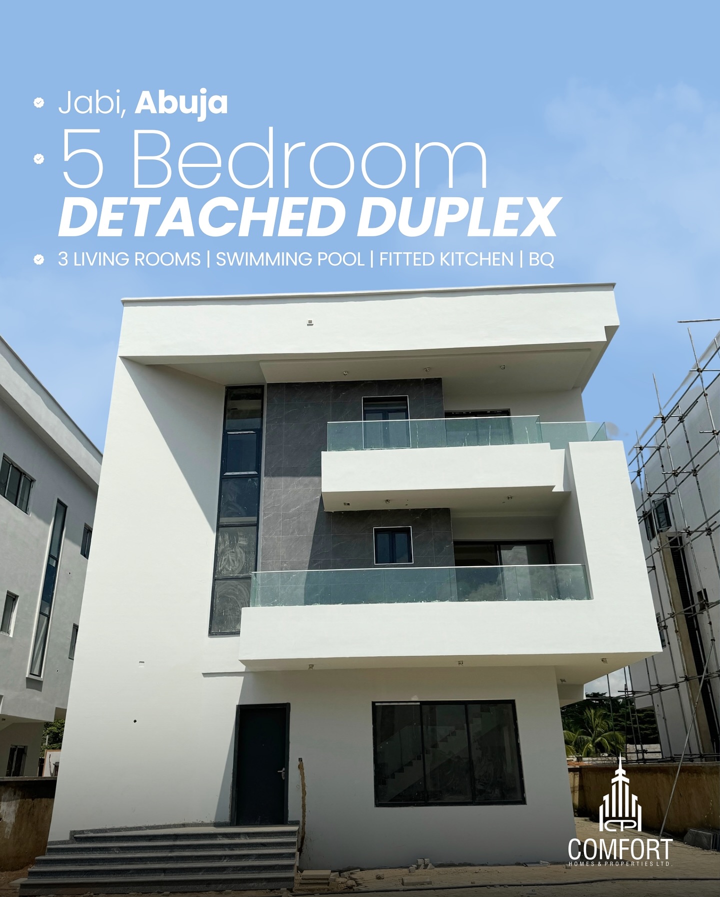 The Ideal 5 Bedroom Detached Duplex For Sale in Jabi,Abuja 