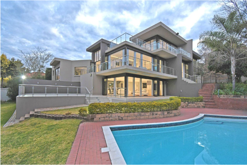 Stunning and Secure 5 Bedroom Ultra Modern House For Sale in Bryanston