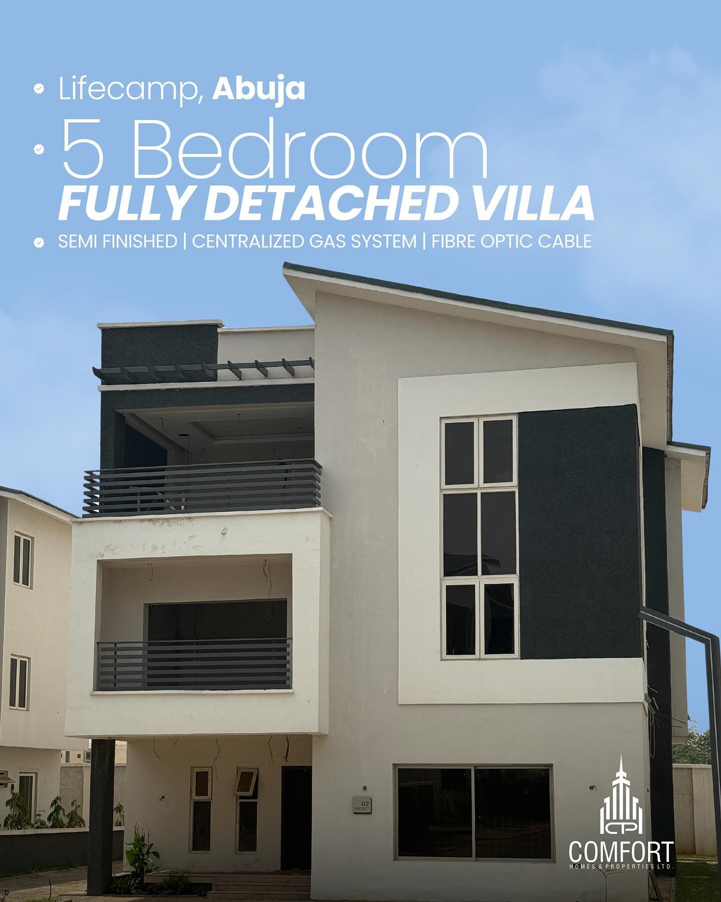 Luxurious 5 Bedroom House For Sale in Lifecamp, Abuja