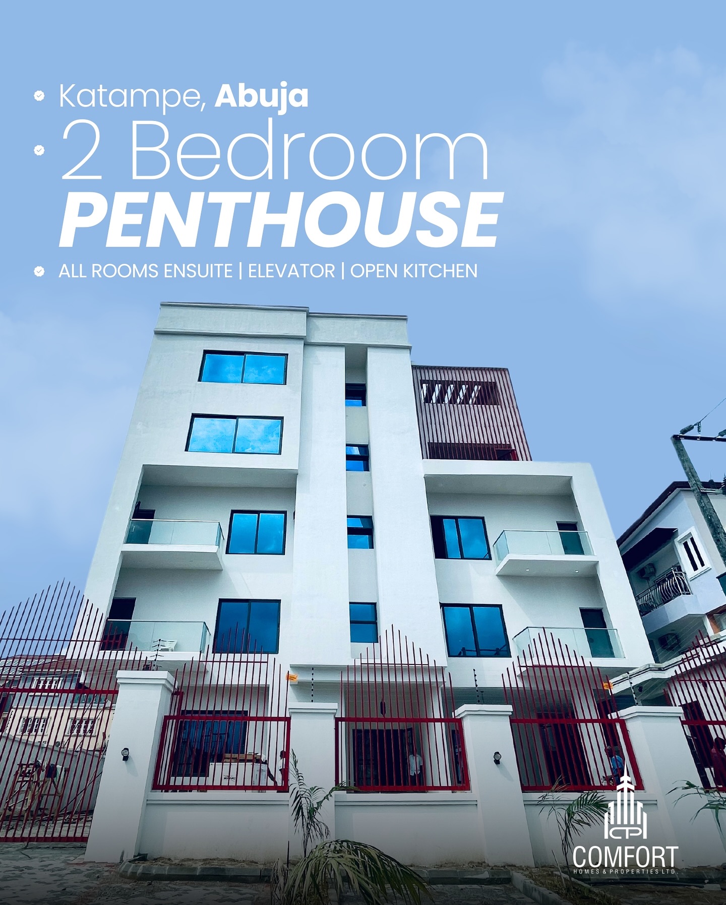 2 Bedroom Penthouse Apartment For Sale in Katampe, Abuja