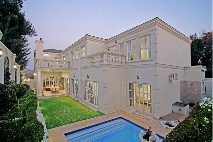 A Masterpiece, 5 Bedroom Georgian Mansion For Sale in Bryanston