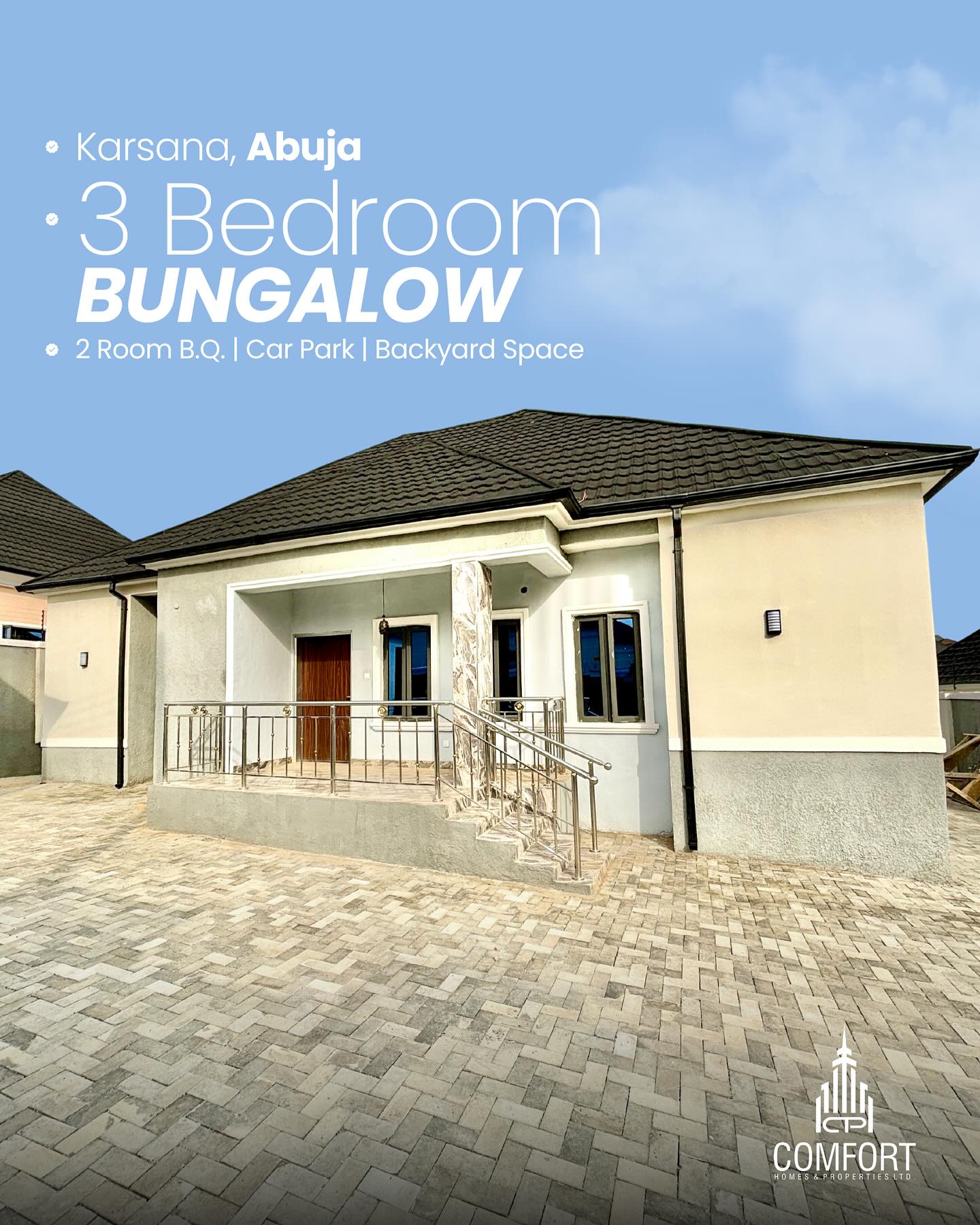 Beautiful 3 Bedroom House For Sale in Karsana, Abuja